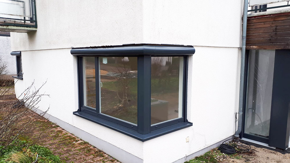 Kunststofffenster mit Aluminiumverkleidung