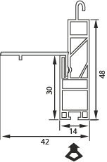 PVC-Endleiste K-Plus Maxi